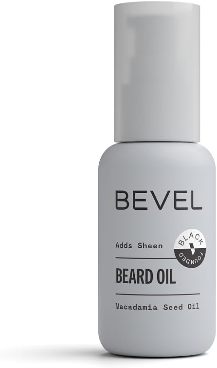 Bevel Beard Oil for Men, Moisturizing with Jojoba and Argan Oil | Lightweight blend of sunflower, jojoba, avocado and argan oils, adds sheen and reduces frizz without clogging pores